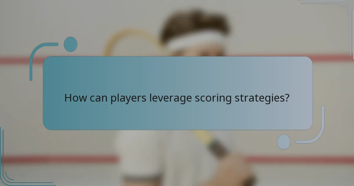 How can players leverage scoring strategies?